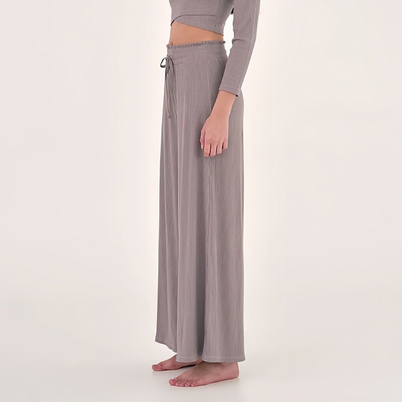 Wide-Leg Flow Yoga Pants | Relaxed Drape & Everyday Ease