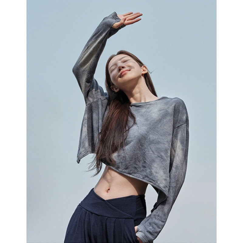 Airy Open-Back Tie-Dye Yoga Top | Soft Movement & Everyday Ease