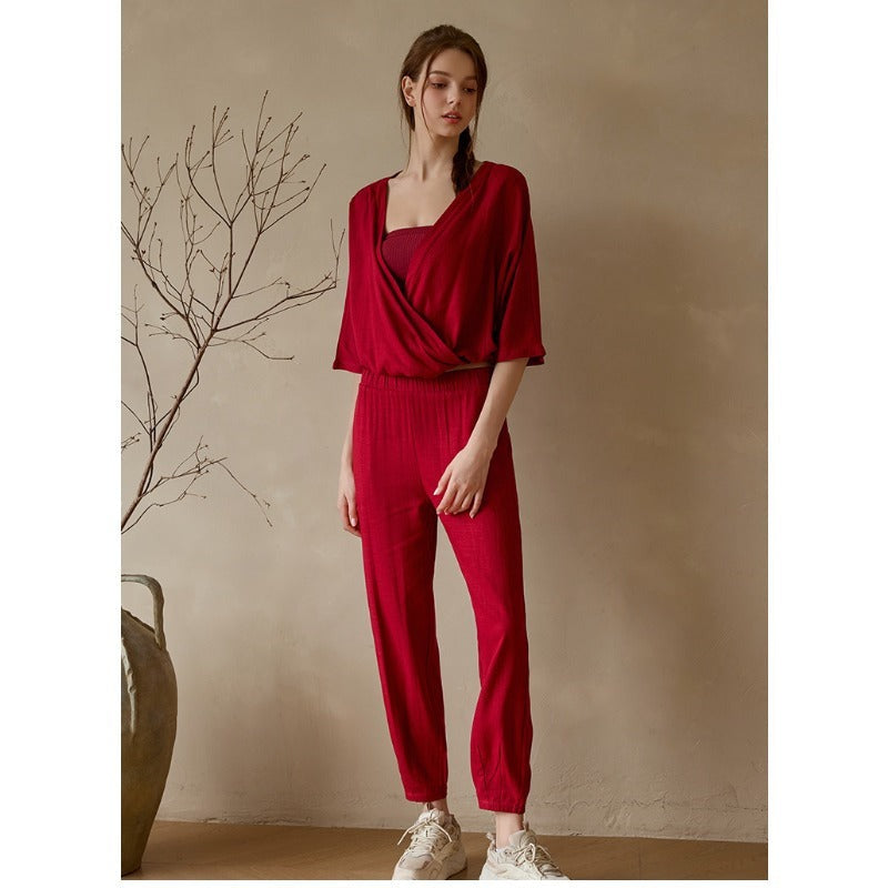 Linen Relaxed Yoga Top | Soft Movement & Everyday Ease