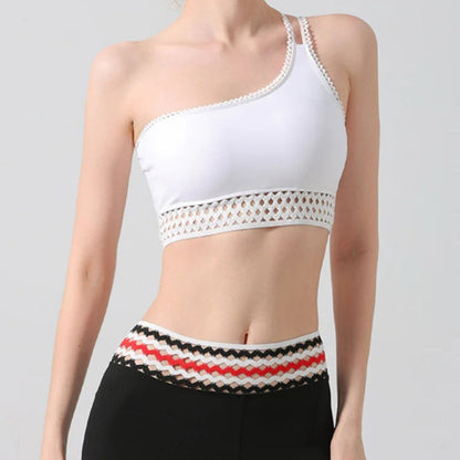 One-Shoulder Yoga Sports Bra | Soft Support & Natural Hold