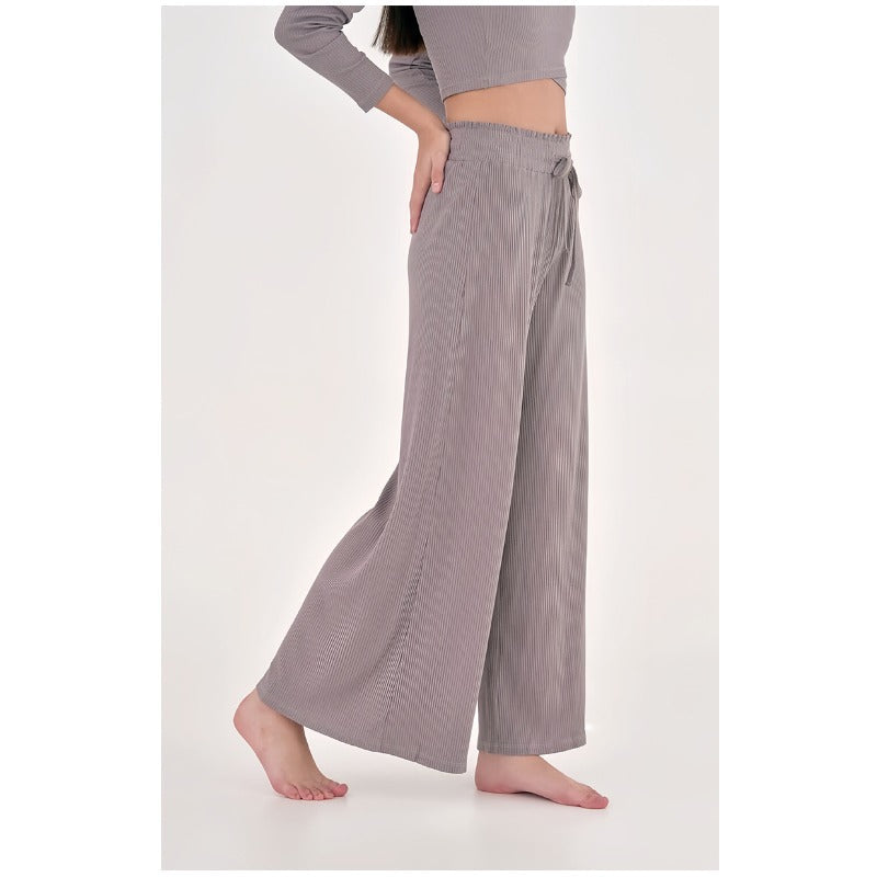 Wide-Leg Flow Yoga Pants | Relaxed Drape & Everyday Ease