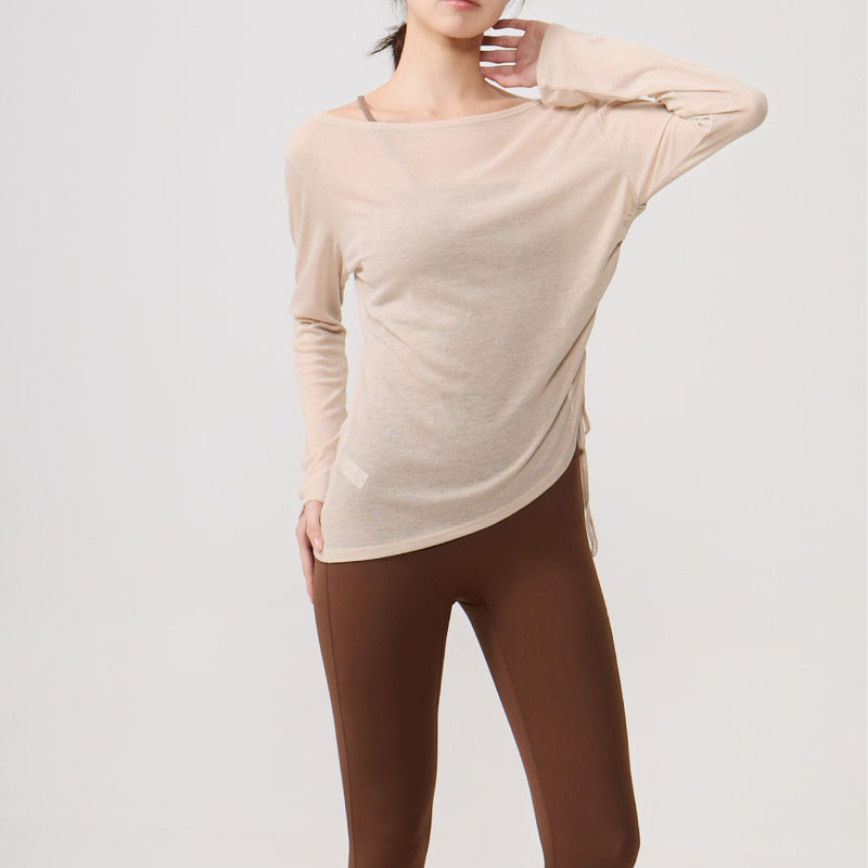 Airy Drape Relaxed Yoga Top | Soft Movement & Everyday Ease