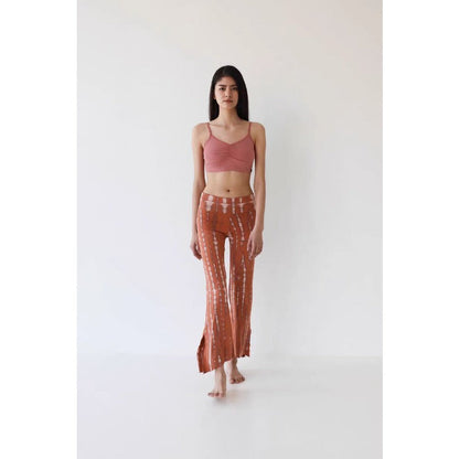 Printed Flare Yoga Pants | Soft Lines & Gentle Support