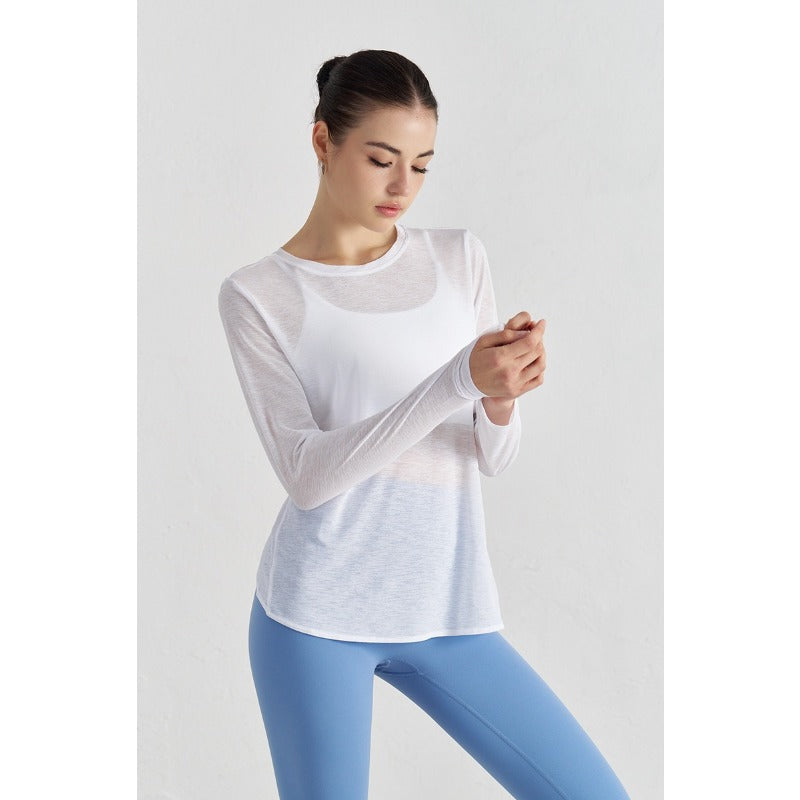 Airy Cross Open-Back Yoga Cover-Up | Light Layers for Studio & Daily Life
