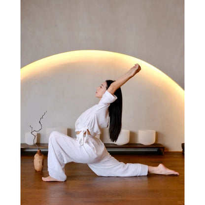 Cotton Yoga Set | Coordinated Comfort & Support