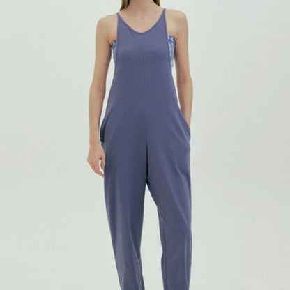 Wide-Leg Relaxed Yoga Jumpsuit | One-Piece Ease & Natural Flow