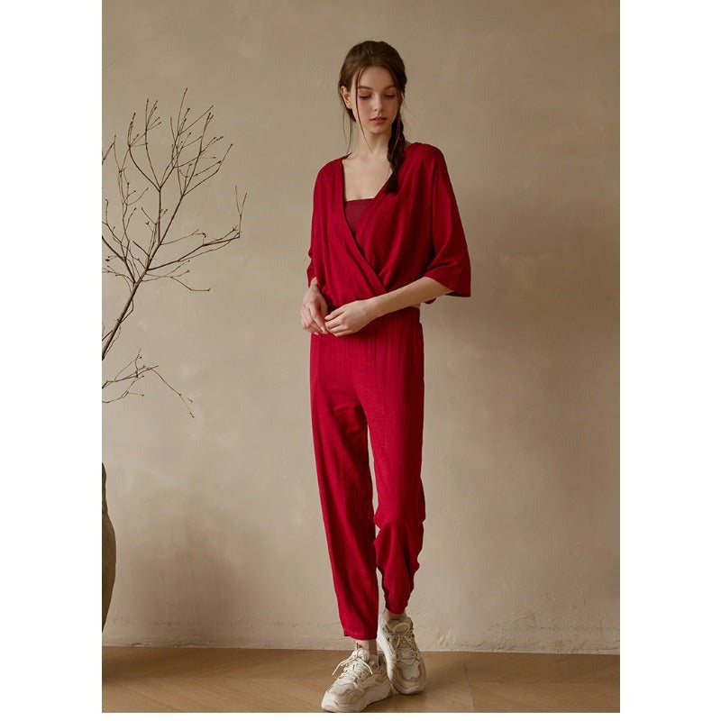Linen Relaxed Yoga Top | Soft Movement & Everyday Ease