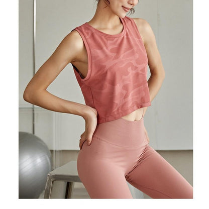 Airy Relaxed Printed Yoga Tank Top | Lightweight Ease & Breathable Flow