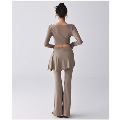 High-Waisted Flare Yoga Pants | Soft Lines & Gentle Support