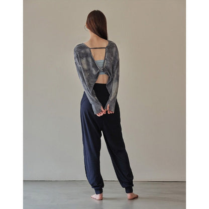 Airy Open-Back Tie-Dye Yoga Top | Soft Movement & Everyday Ease
