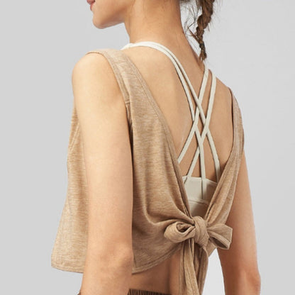 Airy Open-Back Quick-Dry Yoga Top