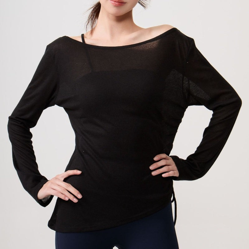 Airy Drape Relaxed Yoga Top | Soft Movement & Everyday Ease