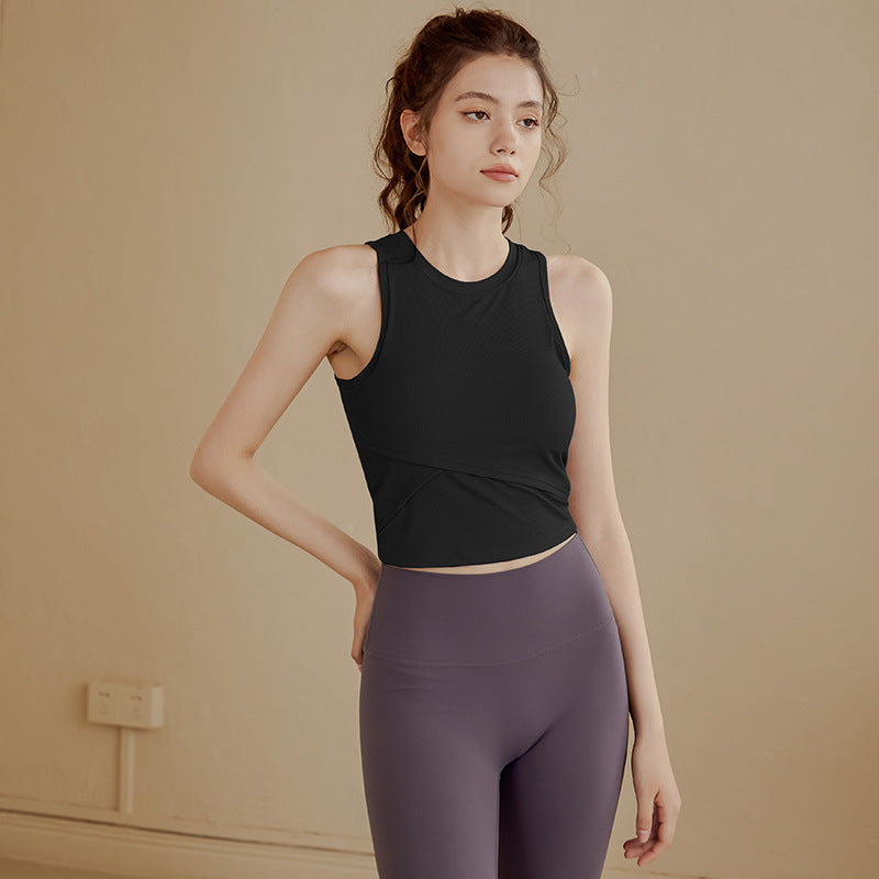 Cross Yoga Sports Bra | Soft Support & Natural Hold