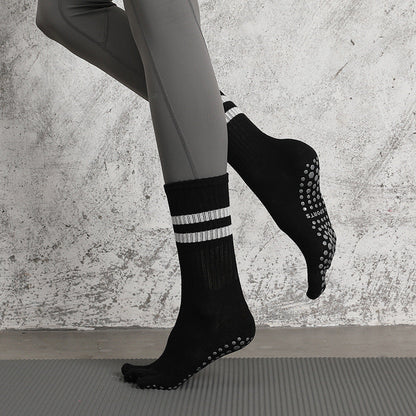 Non-Slip Five-Toe Yoga Socks | Grounded Grip & Barefoot Feel