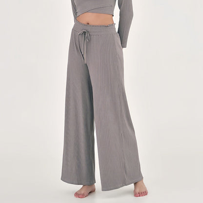 Wide-Leg Flow Yoga Pants | Relaxed Drape & Everyday Ease