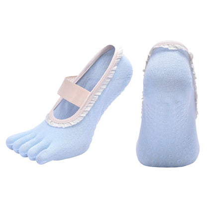 Non-Slip Five-Toe Yoga Socks | Grounded Grip & Barefoot Feel