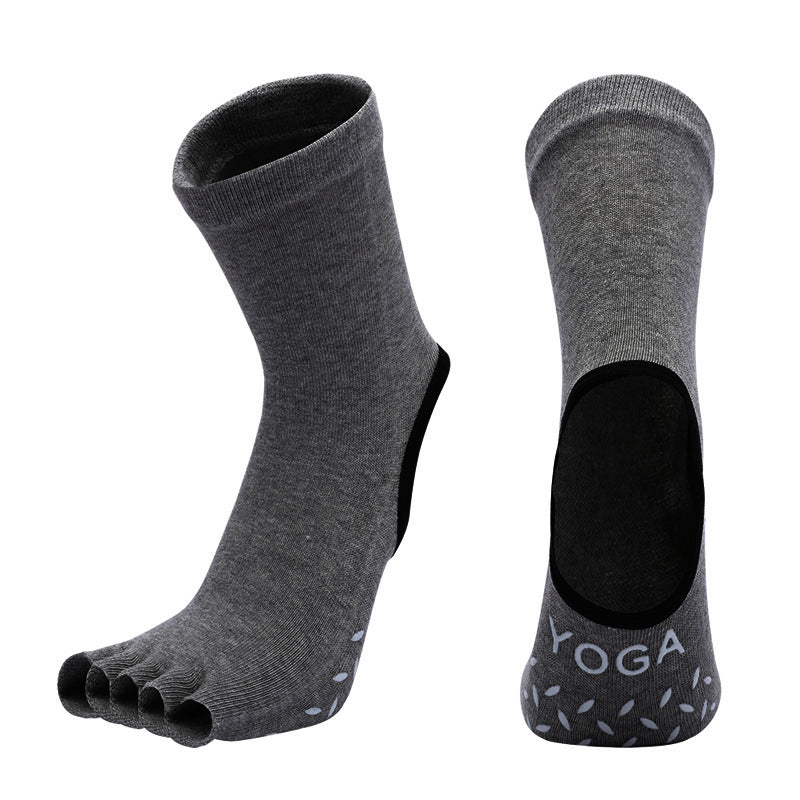 Non-Slip Five-Toe Yoga Socks | Grounded Grip & Barefoot Feel