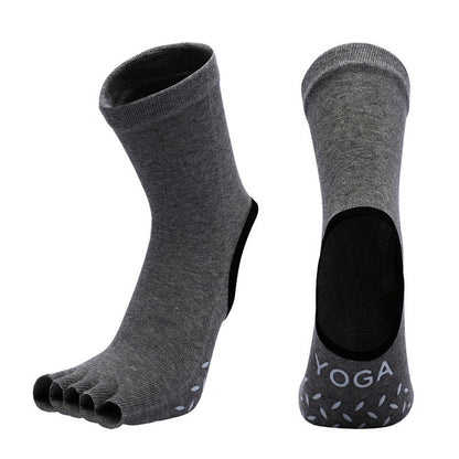 Non-Slip Five-Toe Yoga Socks | Grounded Grip & Barefoot Feel