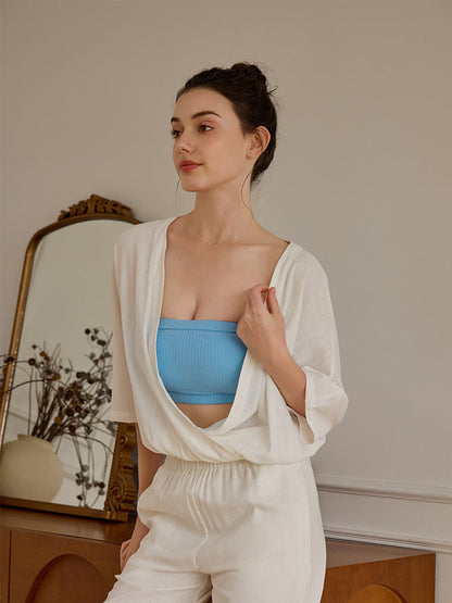 Linen Relaxed Yoga Top | Soft Movement & Everyday Ease