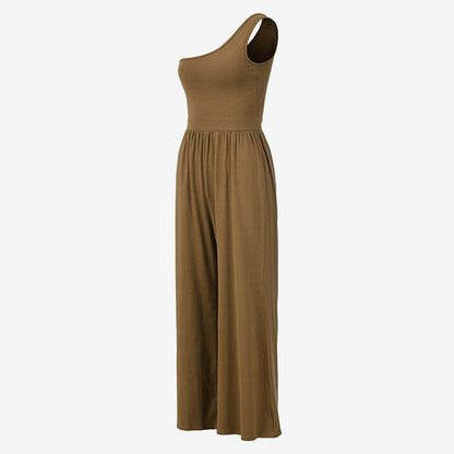 One-Shoulder Yoga Jumpsuit | Clean Fit & Effortless Movement