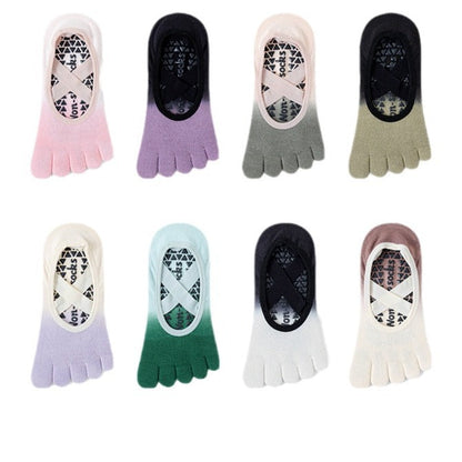 Non-Slip Five-Toe Yoga Socks | Grounded Grip & Barefoot Feel