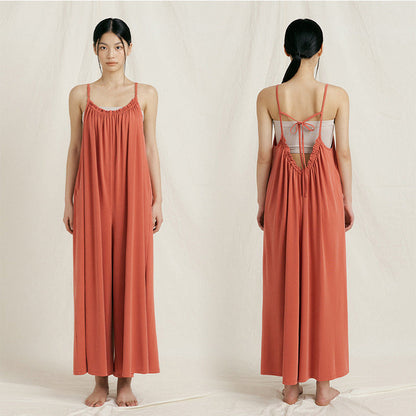 Wide-Leg Relaxed Yoga Jumpsuit | One-Piece Ease & Natural Flow