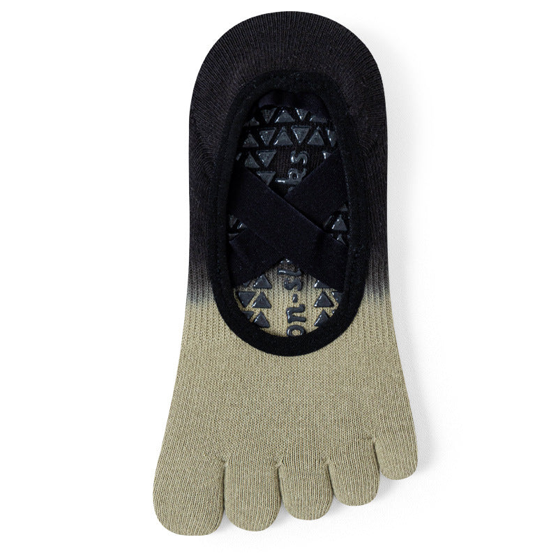 Non-Slip Five-Toe Yoga Socks | Grounded Grip & Barefoot Feel