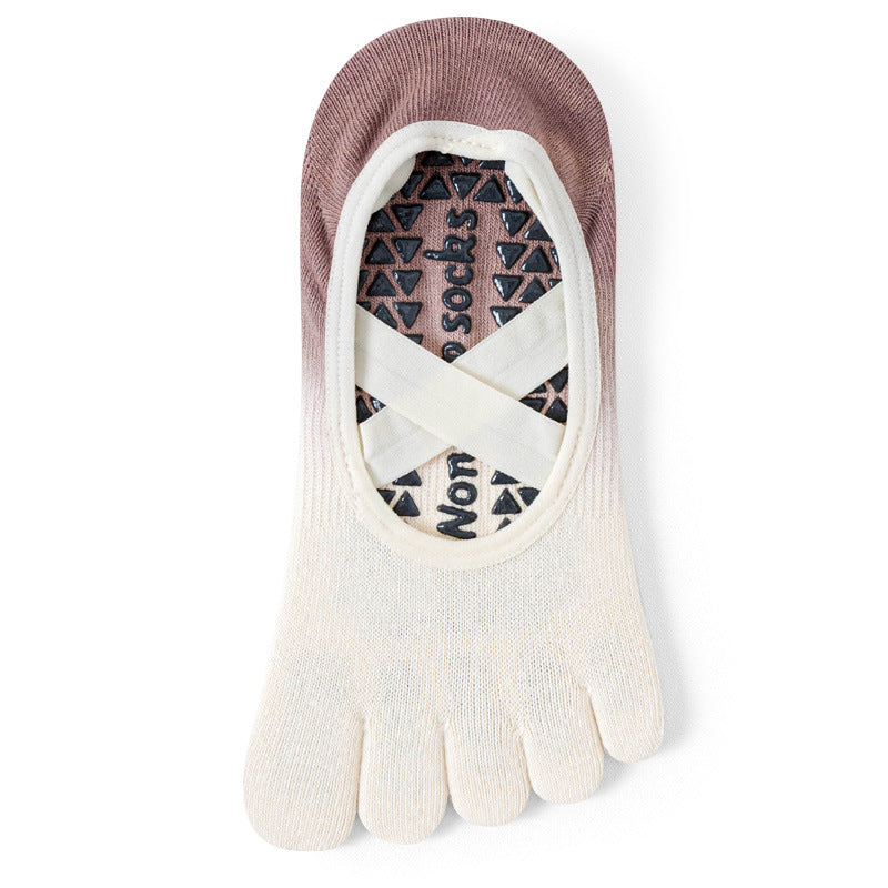 Non-Slip Five-Toe Yoga Socks | Grounded Grip & Barefoot Feel