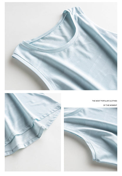 Airy Relaxed Printed Yoga Tank Top | Lightweight Ease & Breathable Flow