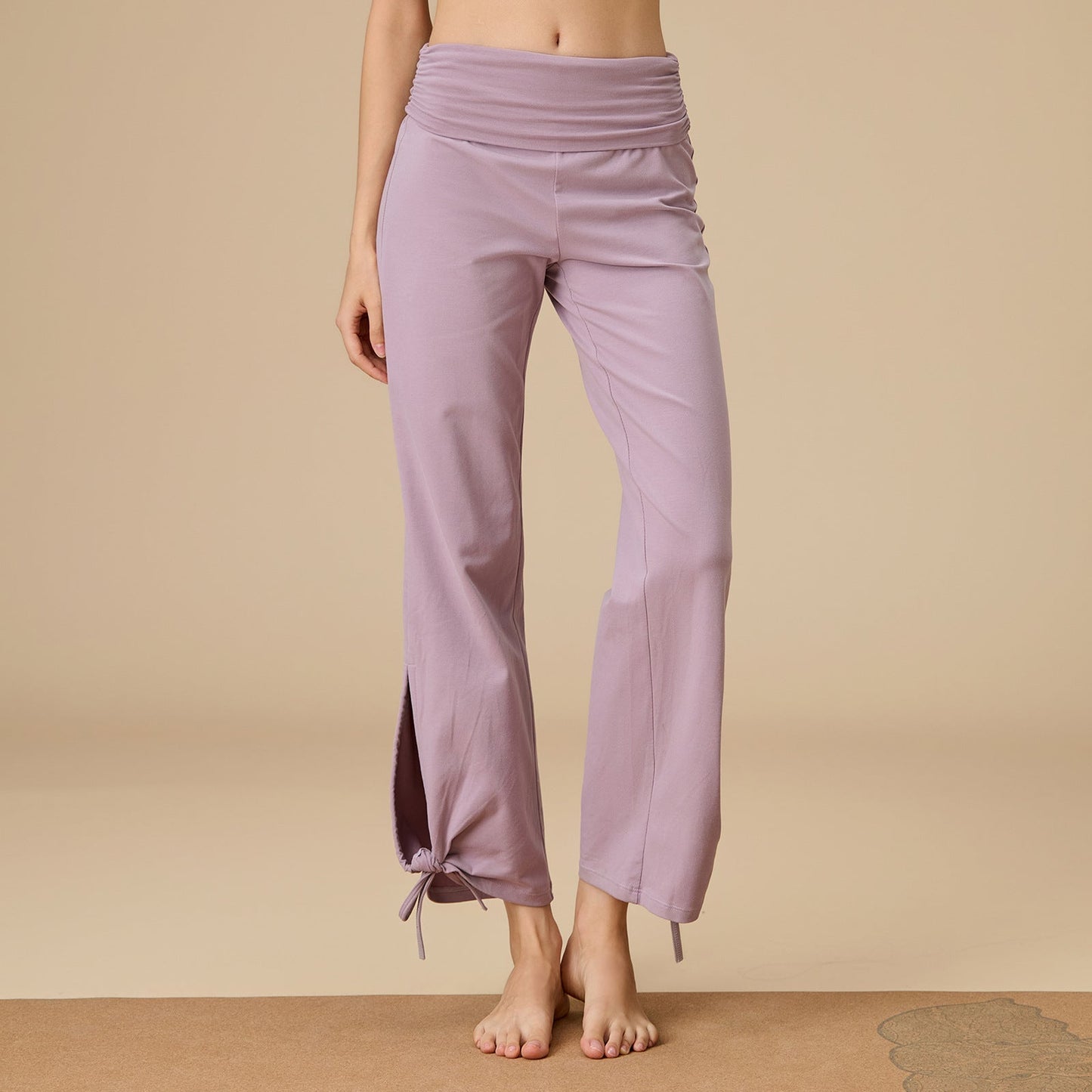Wide-Leg High-Waisted Flow Yoga Pants | Relaxed Drape & Everyday Ease