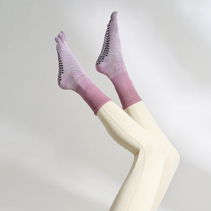 Non-Slip Five-Toe Yoga Socks | Grounded Grip & Barefoot Feel
