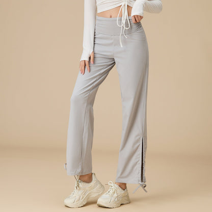 Wide-Leg High-Waisted Flow Yoga Pants | Relaxed Drape & Everyday Ease