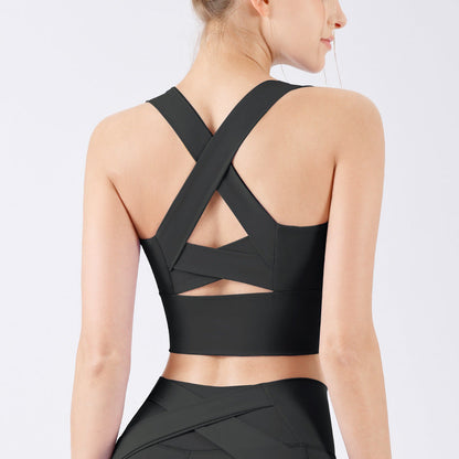 Cross Yoga Sports Bra | Soft Support & Natural Hold