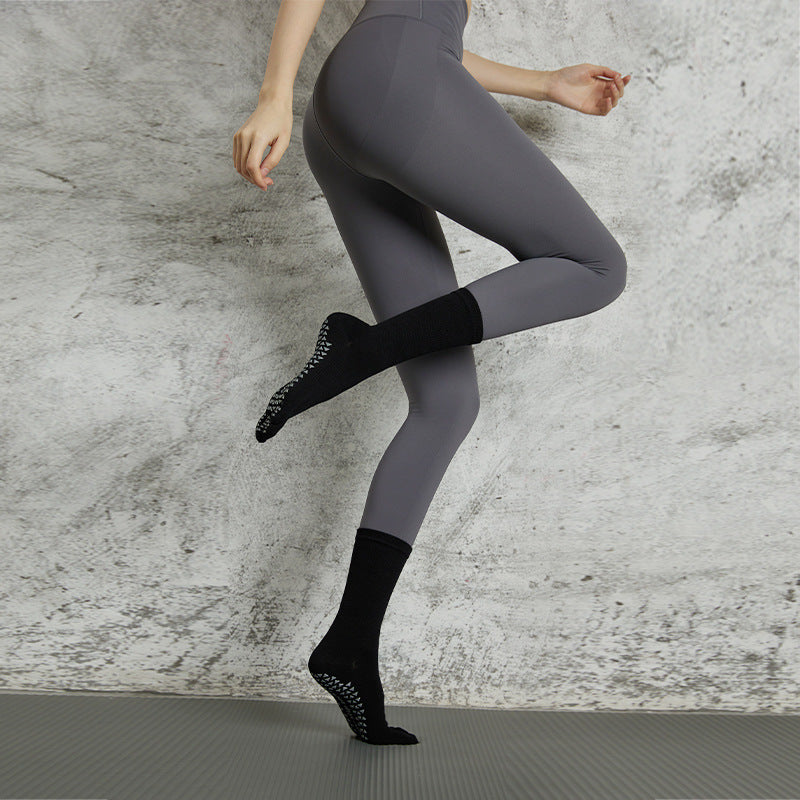 Non-Slip Five-Toe Yoga Socks | Grounded Grip & Barefoot Feel