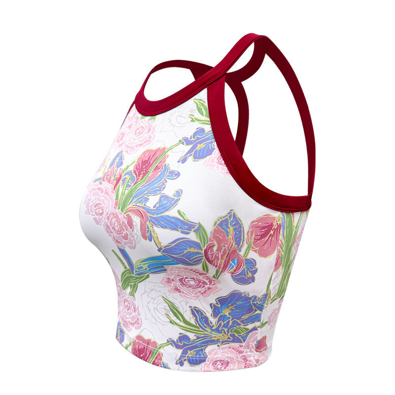 Printed Yoga Bra Top | Soft Support & Natural Hold
