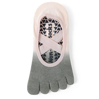 Non-Slip Five-Toe Yoga Socks | Grounded Grip & Barefoot Feel