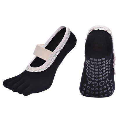 Non-Slip Five-Toe Yoga Socks | Grounded Grip & Barefoot Feel