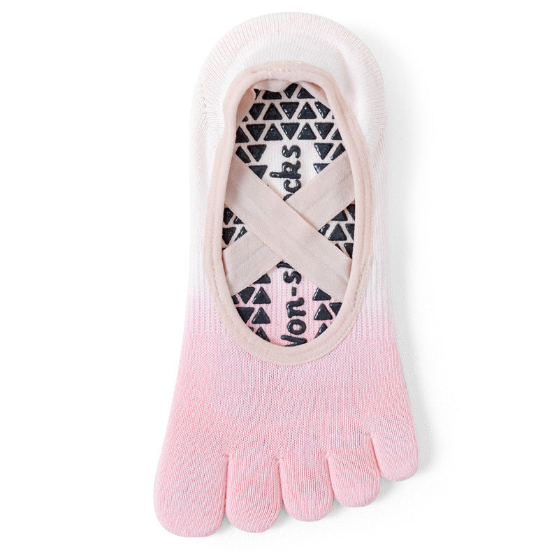 Non-Slip Five-Toe Yoga Socks | Grounded Grip & Barefoot Feel