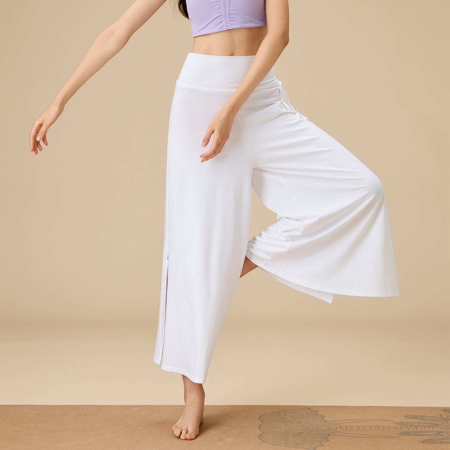 Wide-Leg Flow Yoga Pants | Relaxed Drape & Everyday Ease