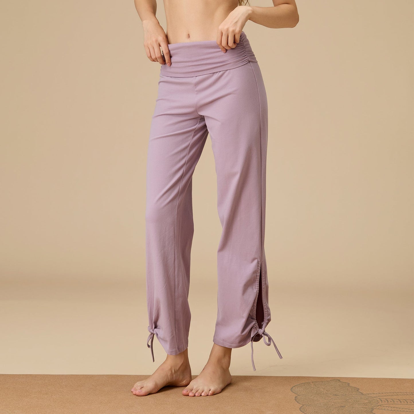 Wide-Leg High-Waisted Flow Yoga Pants | Relaxed Drape & Everyday Ease