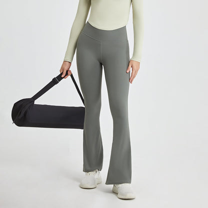 High-Waisted Flare Yoga Pants | Soft Lines & Gentle Support