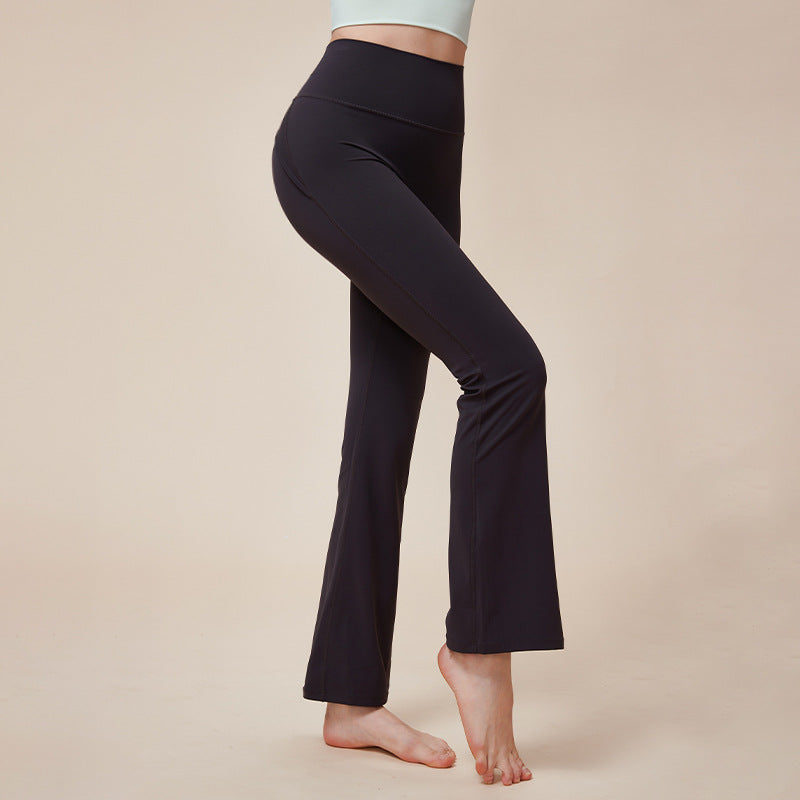 Cross High-Waisted Flare Yoga Pants | Soft Support & Flowing Lines