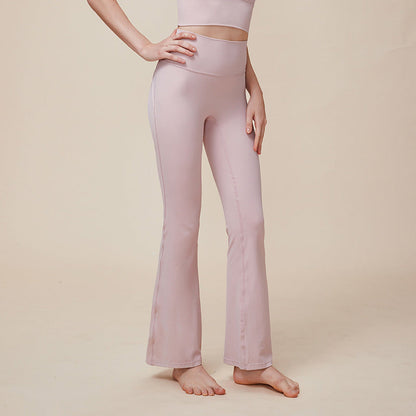 Cross High-Waisted Flare Yoga Pants