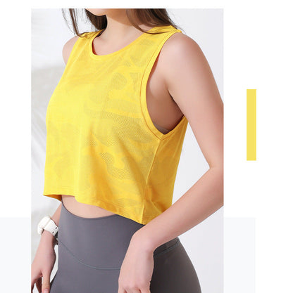 Airy Relaxed Printed Yoga Tank Top | Lightweight Ease & Breathable Flow