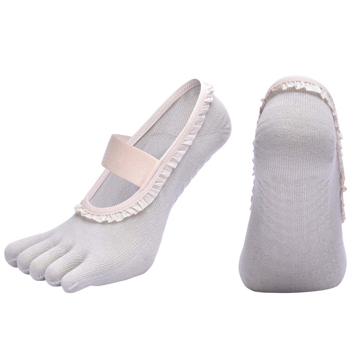 Non-Slip Five-Toe Yoga Socks | Grounded Grip & Barefoot Feel