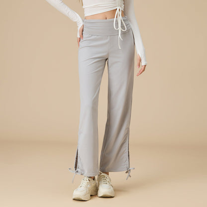 Wide-Leg High-Waisted Flow Yoga Pants | Relaxed Drape & Everyday Ease
