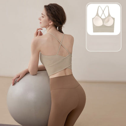 Cross Yoga Sports Bra | Soft Support & Natural Hold