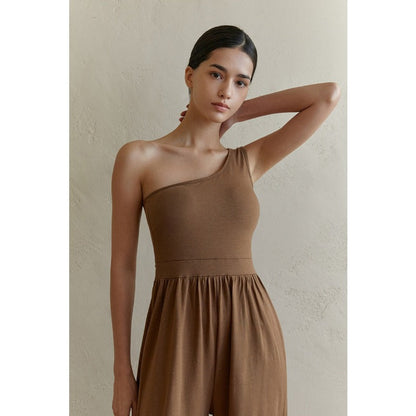 One-Shoulder Yoga Jumpsuit | Clean Fit & Effortless Movement