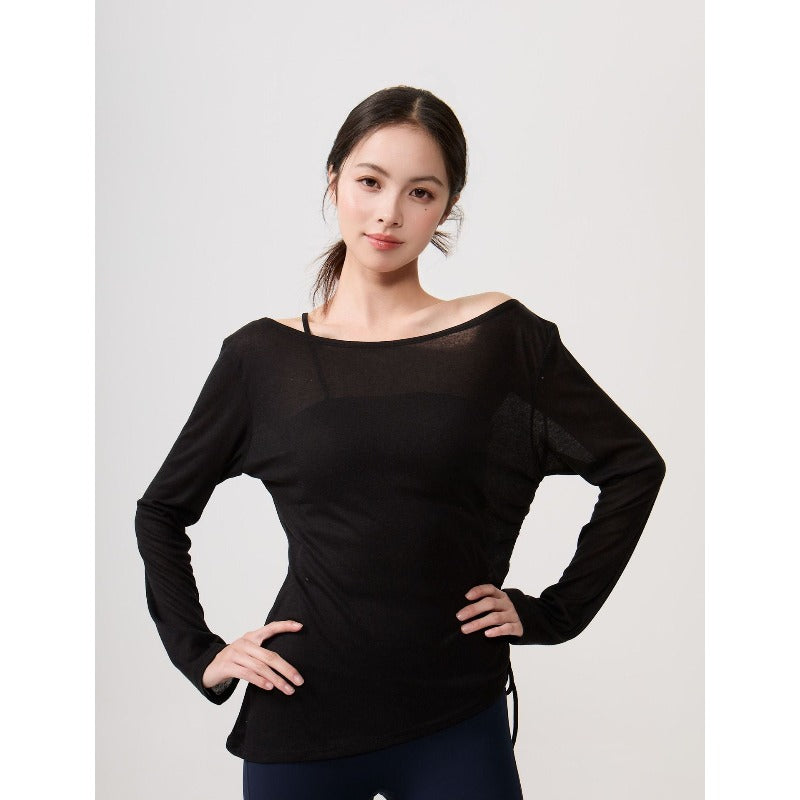 Airy Drape Relaxed Yoga Top | Soft Movement & Everyday Ease