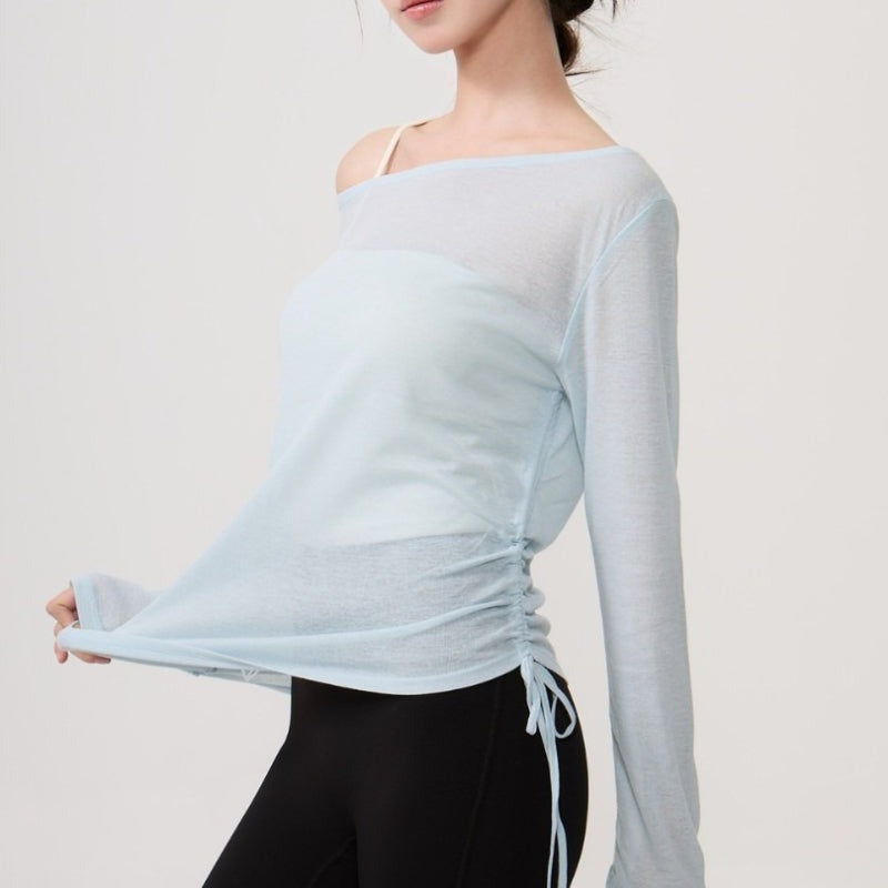 Airy Drape Relaxed Yoga Top | Soft Movement & Everyday Ease